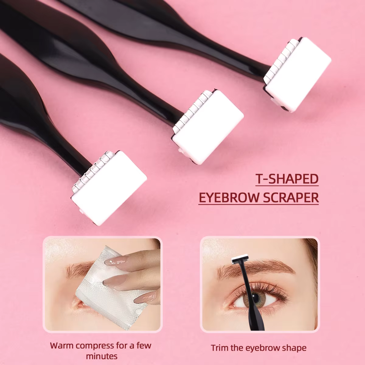 3 ensembles de rasoirs à sourcils
