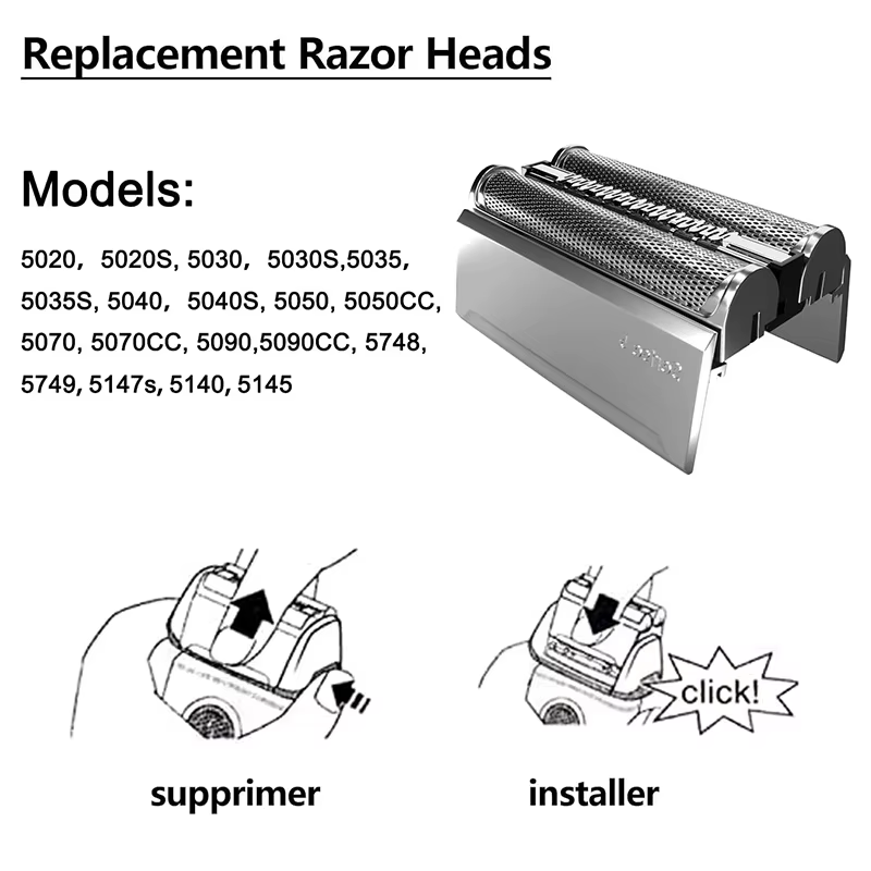 Tête de rasoir pour Braun série 5