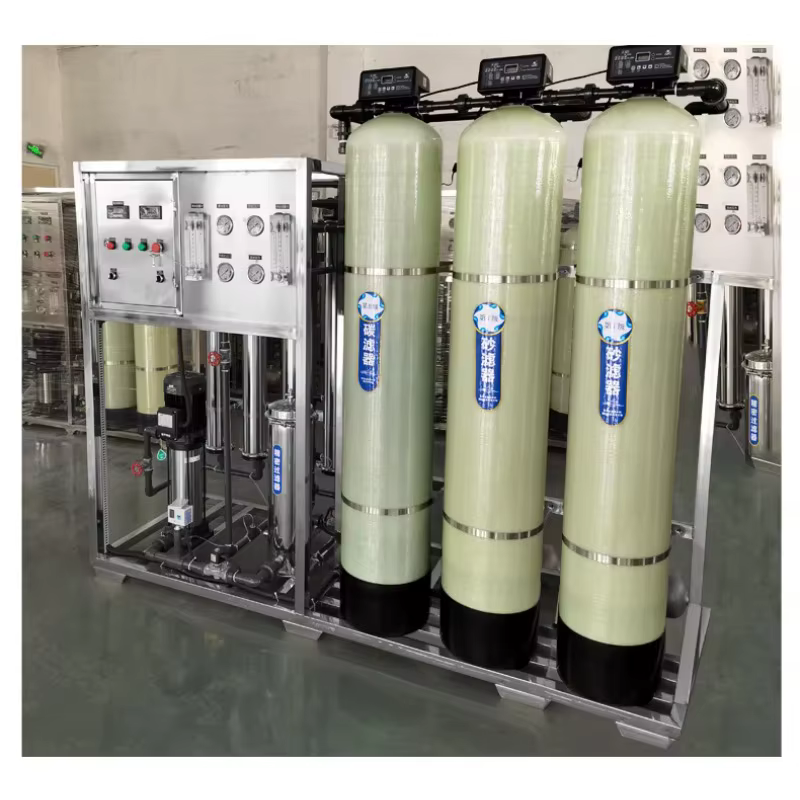 Équipement de traitement d'eau pure industrielle sur mesure 1000L/H 1 tonne, système d'osmose inverse RO pour eau potable directe