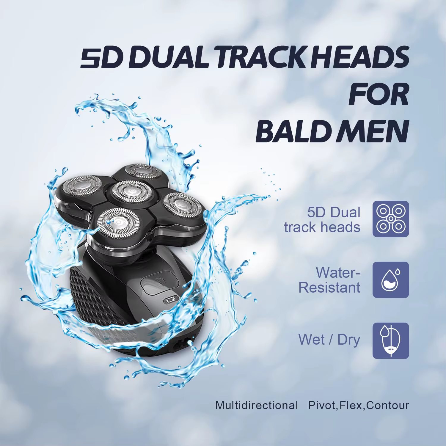 Têtes de rechange pour rasoir compatibles avec le rasage électrique Remington Balder pro XR7000 & XR1500 & XR1501 pour hommes chauve