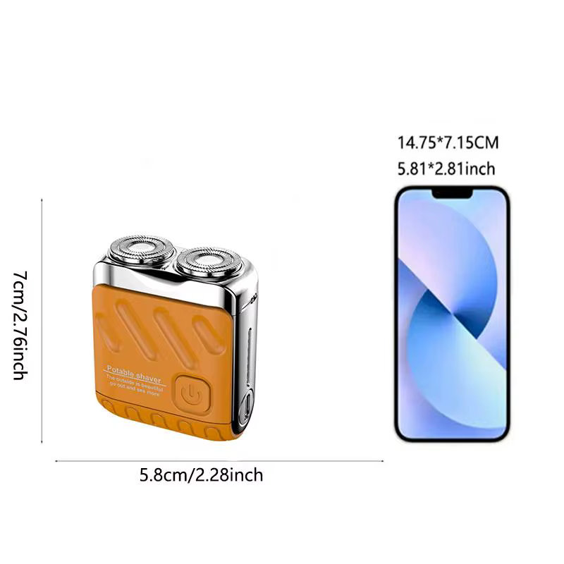 Kit de rasage électrique rechargeable par USB pour hommes - Appareil compact pour l'épilation à domicile