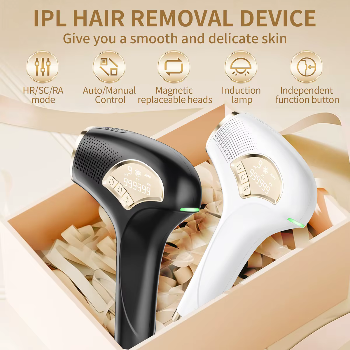 Vancostar Cool IPL épilation 3in1 pour les femmes rajeunissement acné supprimer indolore Bikini tondeuse à la maison épilateur Laser Permanent