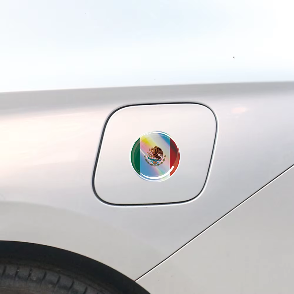 Autocollant de voiture en époxy Laser drapeau du Mozambique du mexique, autocollant 3D pour réservoir de moto, étui à autocollants, accessoires à forte adhérence