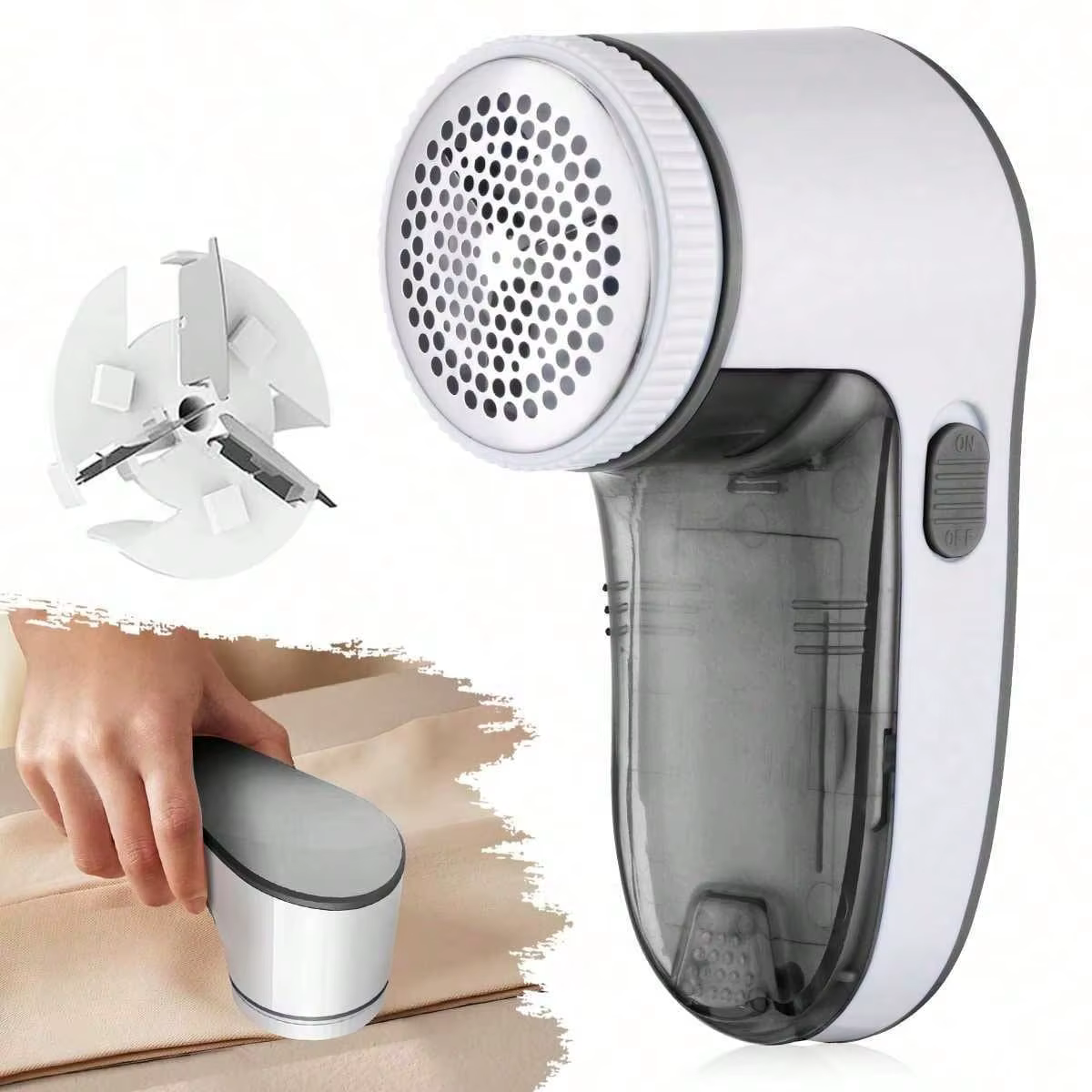 Épilateur électrique rasoir en tissu Portable tondeuse boules de poils (non incluse (2 * AA)