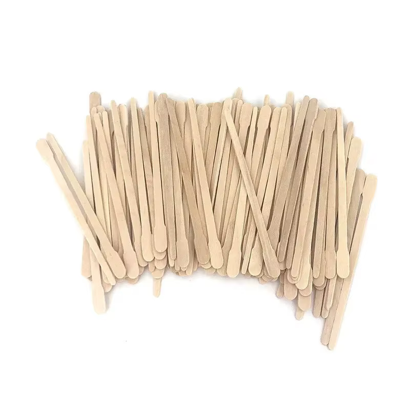 100/200/300/400/500 Pièces Bâtonnets de cire jetables en bois pour épilation