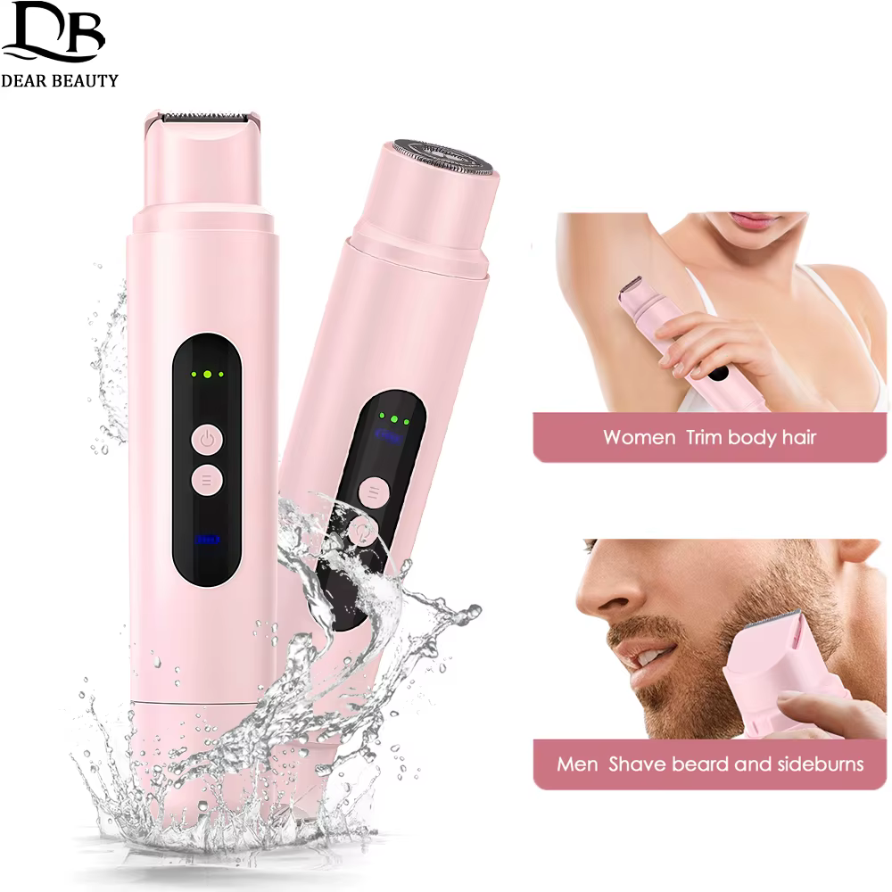 Rasoir électrique 2 en 1 pour femmes et hommes