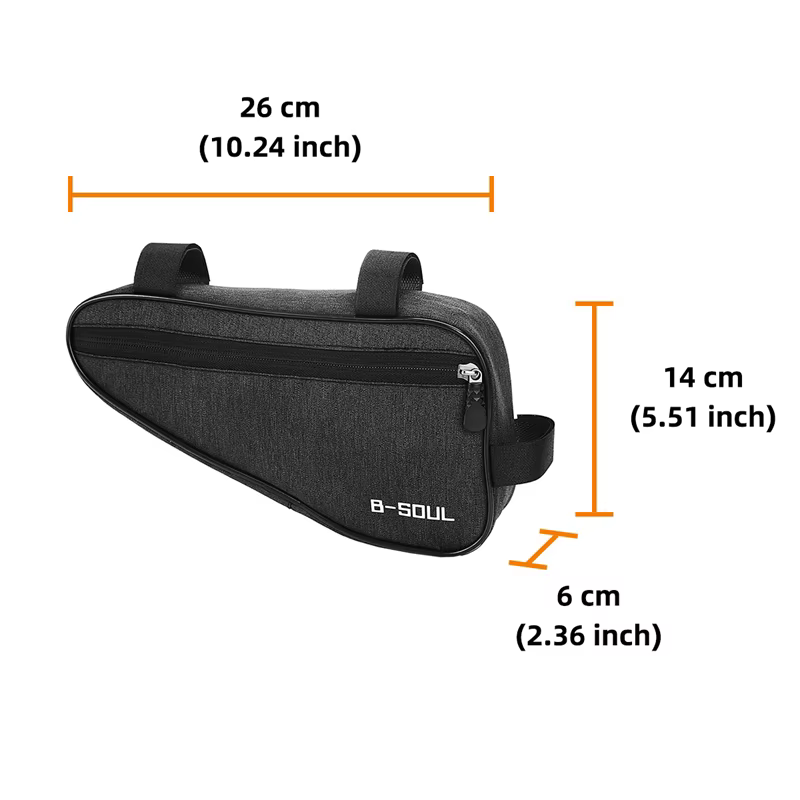 Sac triangulaire pour vélo, sac de rangement pour cadre avant de vélo, sacoche de selle, pochette de cyclisme VTT, sac de vélo polyvalent durable, accessoires de vélo