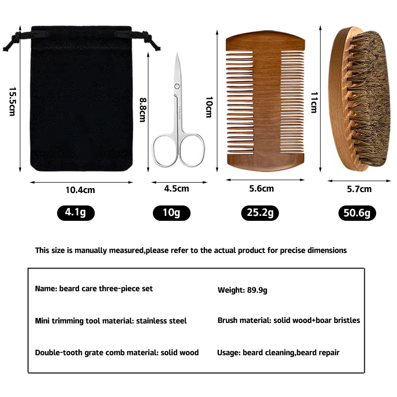 Kit de toilettage de barbe pour homme