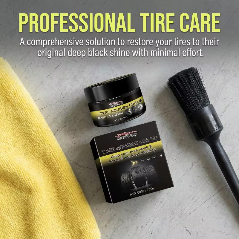 Cire pour pneus de voiture pour la rechapage, formule durable et longue durée, protection anti-âge des roues, crème éclaircissante pour le lavage et le detailing automobile