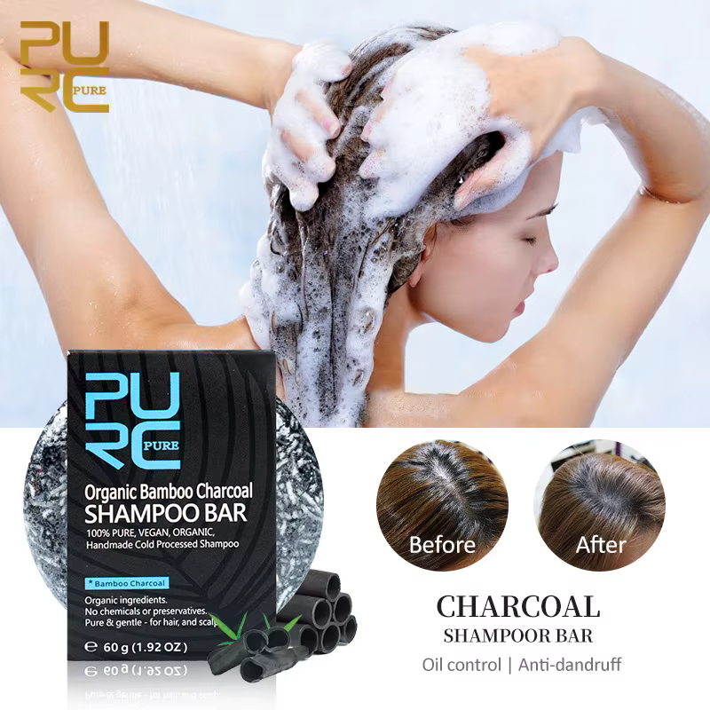 Savon solide au charbon de bambou fait main PURC