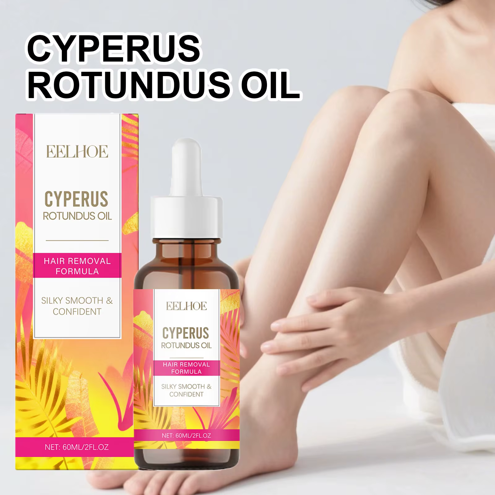Cyperus Rotundus huile corps après épilation