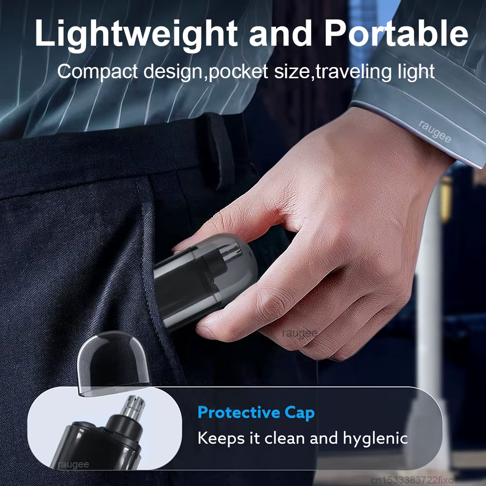 Tondeuse nez pour hommes Portable Mini nez épilateur USB Rechargeable nez et oreilles