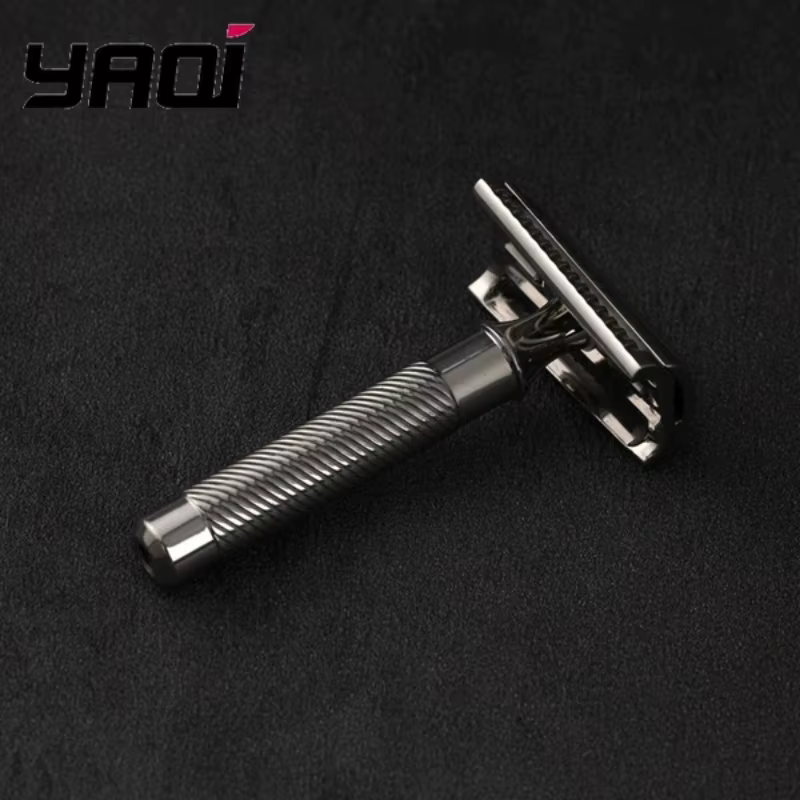 Rasoir de sécurité Yaqi Slant 37 en acier inoxydable 2026 avec angle de lame de précision pour un rasage impeccable et une peau lisse – Offre à durée limitée