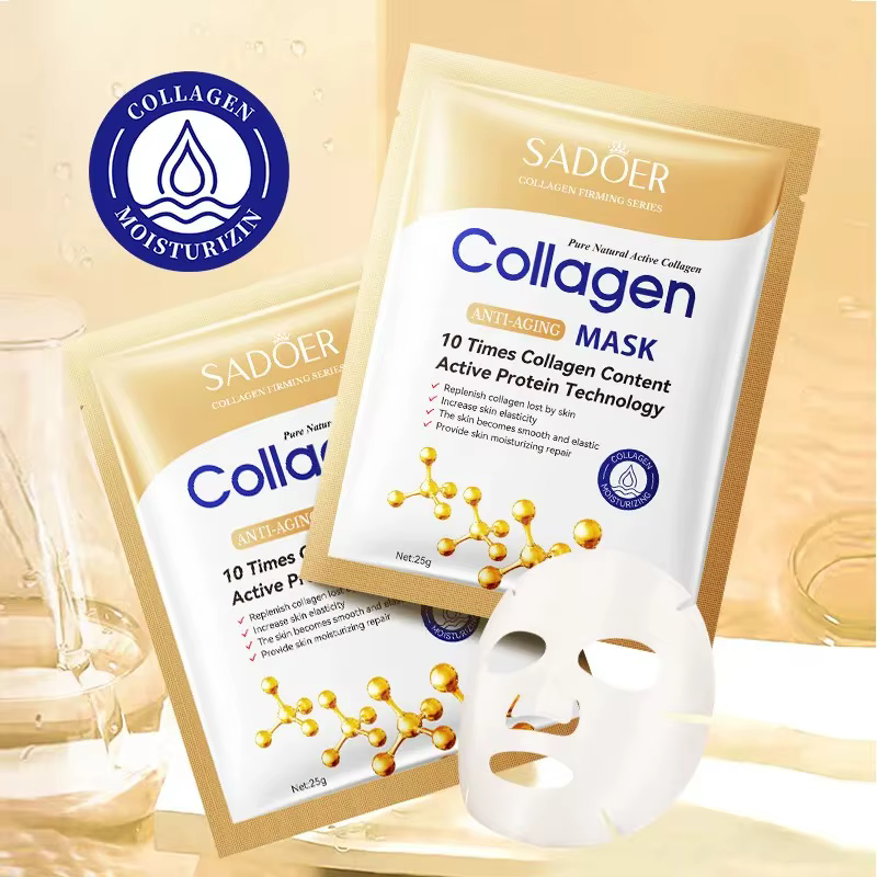 5/10/20/30 pièces SADOER collagène masque Facial raffermissant hydratant réparation éclaircissant soin de la peau