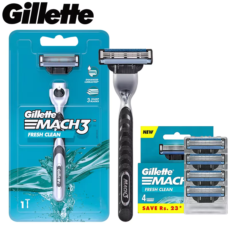 Rasoir Gillette Mach3, ensemble de rasoirs pour hommes