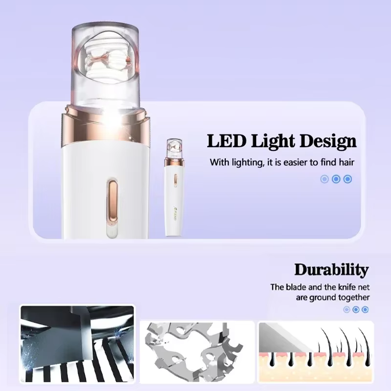 Épilateurs épilation pour femmes-lisse 2-en-1-mini taille épilateur pour visage aisselles dos Portable peau lisse cheveux