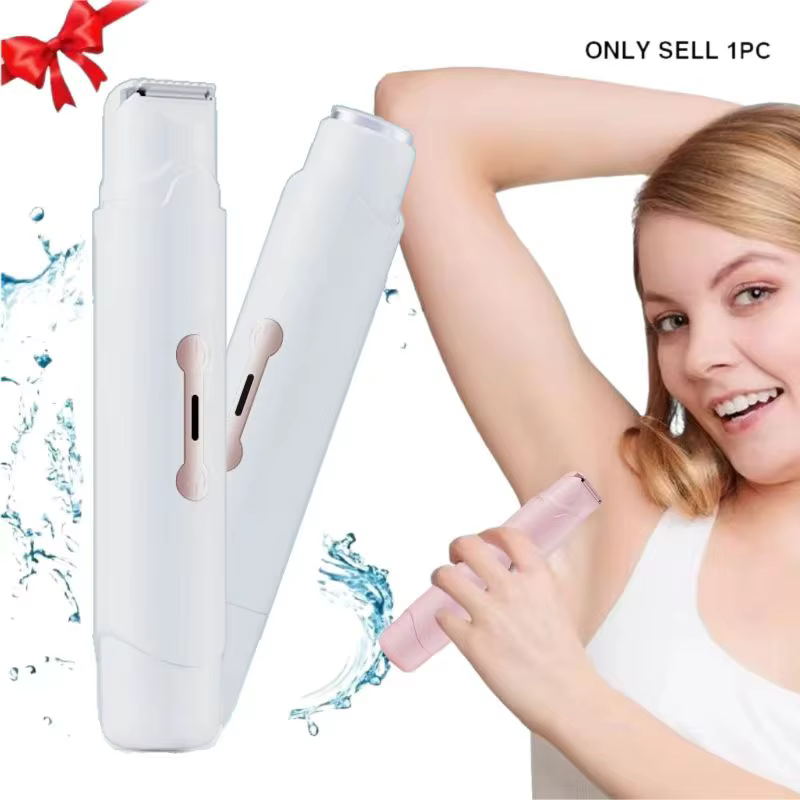 Épilateur électrique double tête rechargeable pour femme