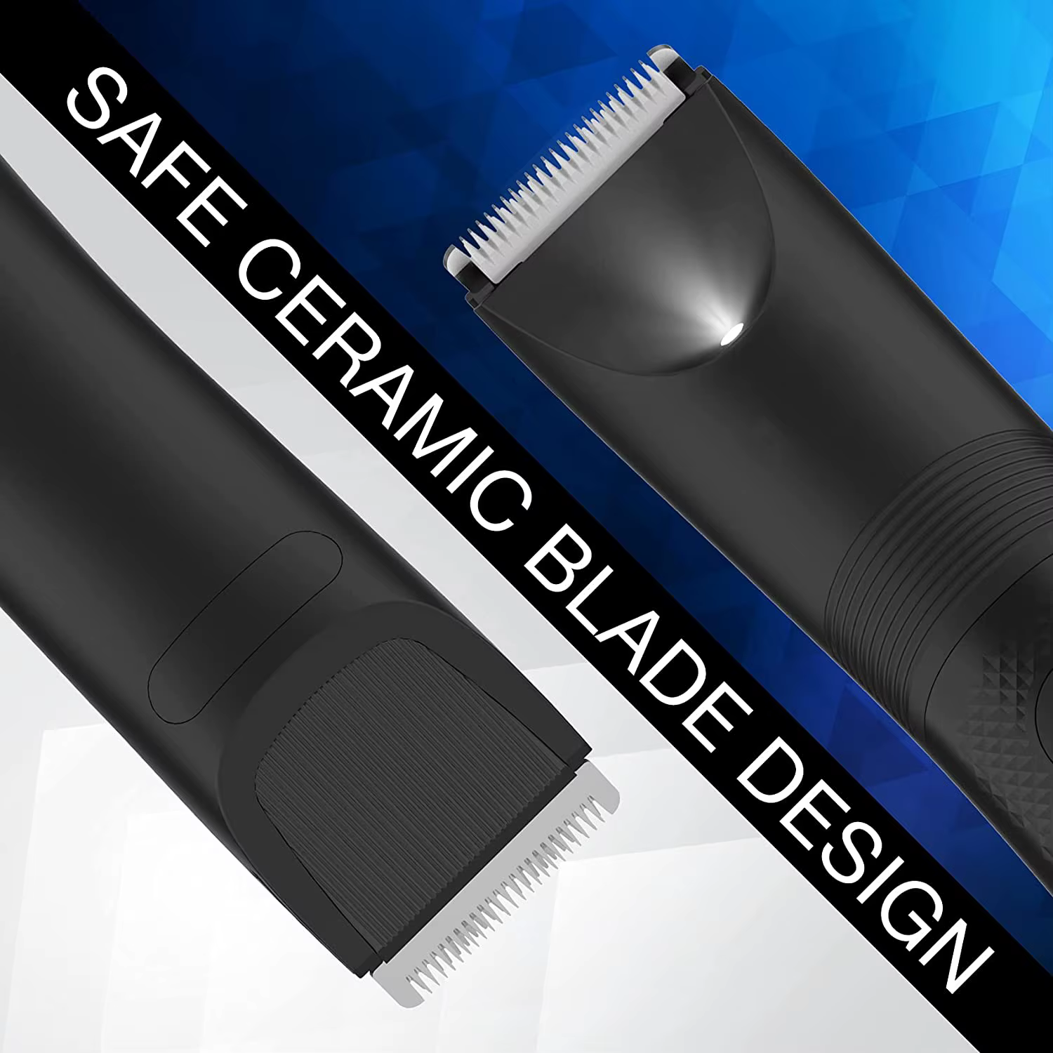 Tondeuses à barbe tondeuse à cheveux corps USB Rechargeable sûr étanche lame en céramique tête