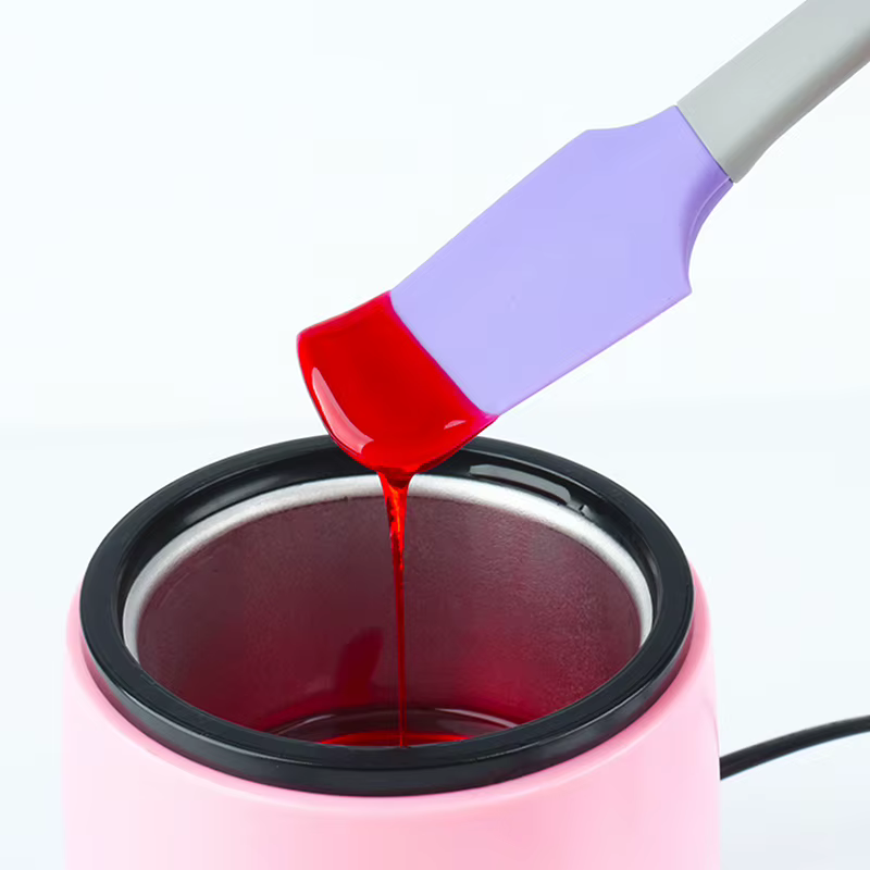 Spatule en silicone pour épilation à la cire