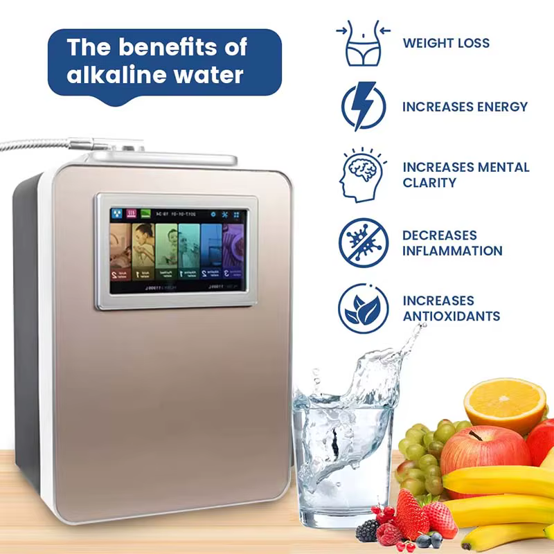 Vente en gros PH 2.5-11.2 revêtement platine 11 plaques ioniseur d'eau alcaline appareils de traitement de l'eau japon distributeur d'eau Kangen