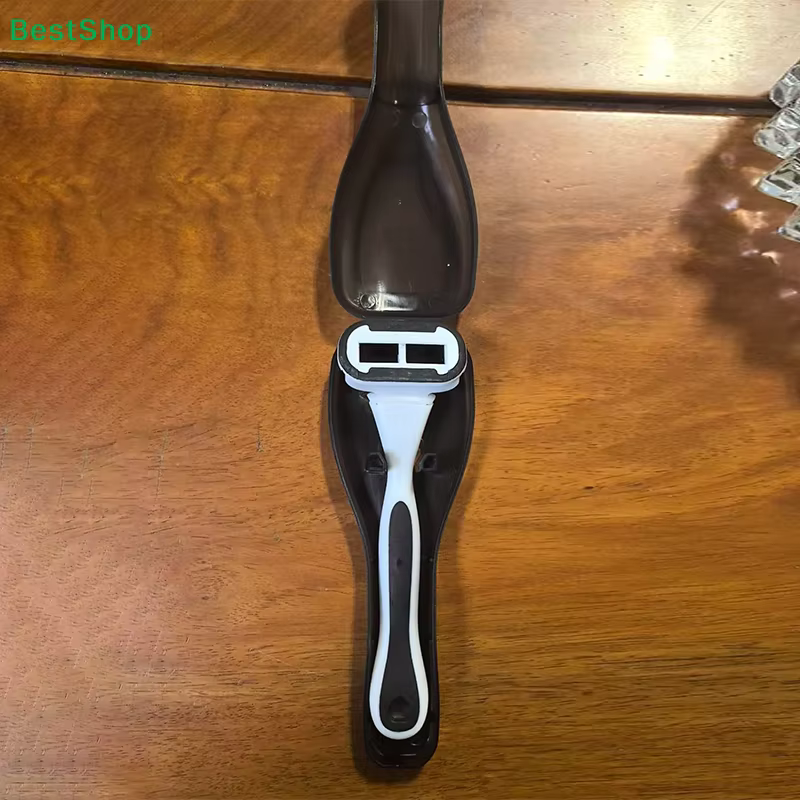 〔R〕Étui de voyage transparent en plastique pour rasoir