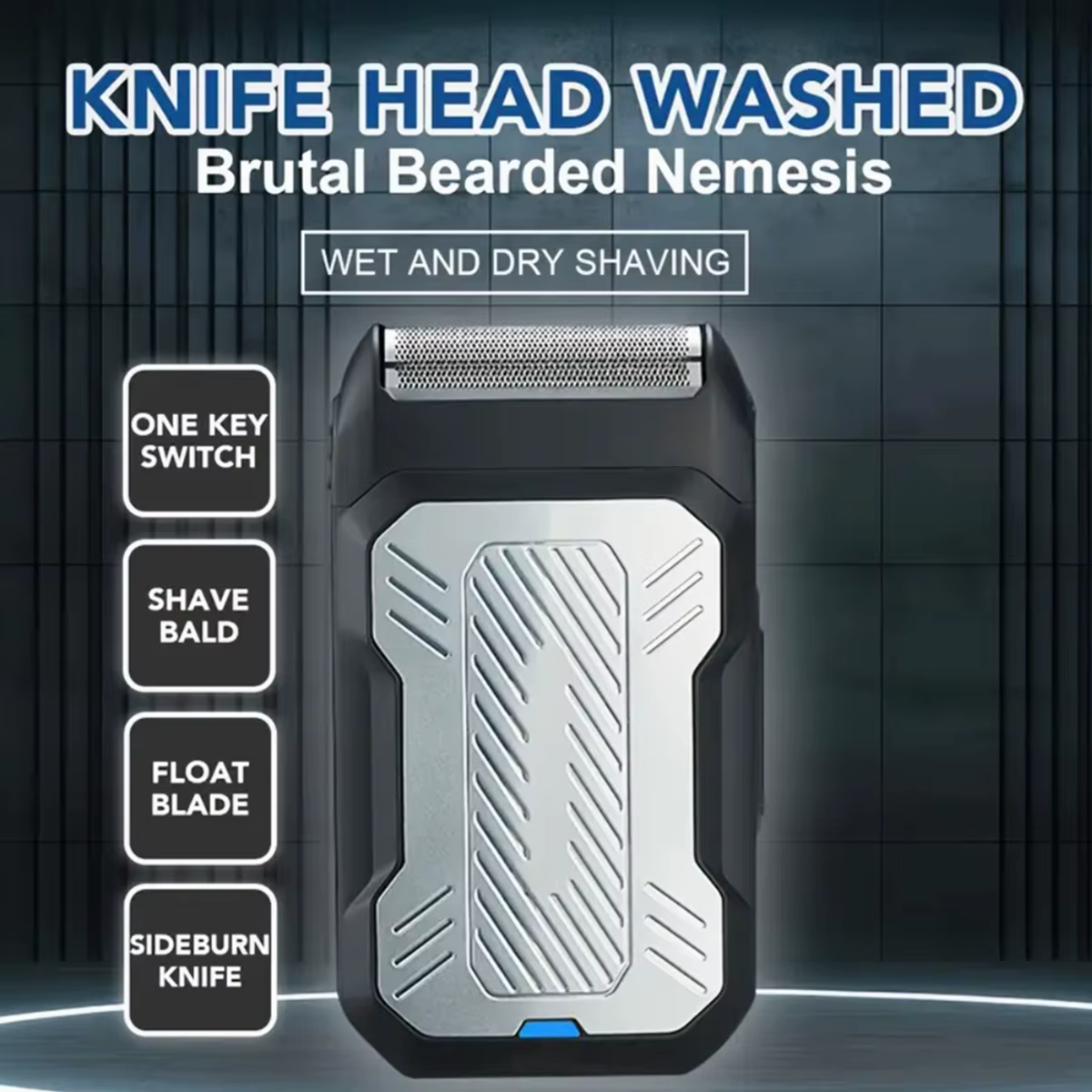 Homme barbe rasoir épilateur électrique 3D flottant tondeuse poitrine jambe cheveux portable