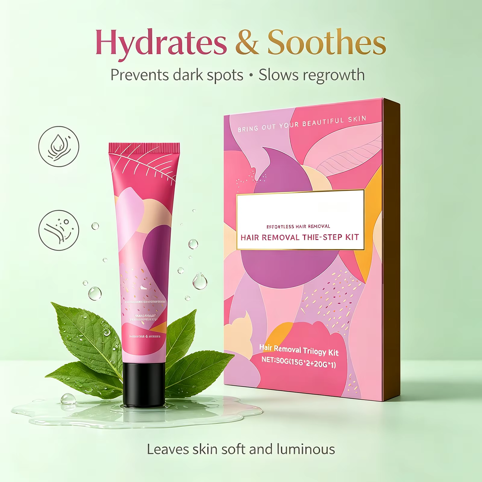 Kit de trilogie d'épilation douce pour femmes