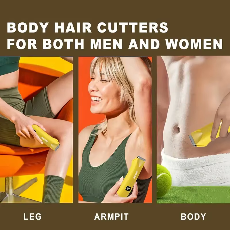 Tondeuse bikini et corps LED de précision pour hommes et femmes – Épilation indolore
