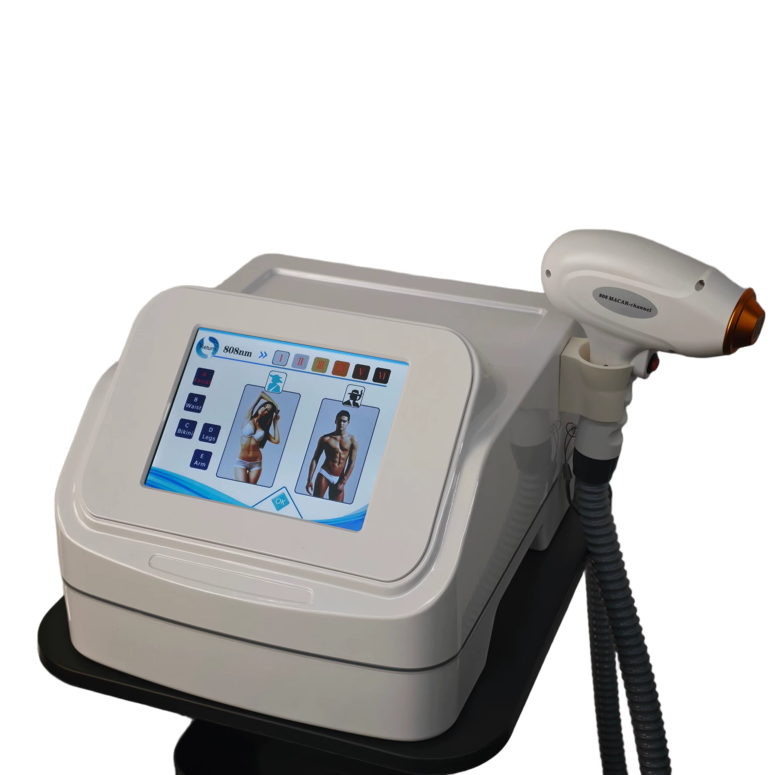 Machine professionnelle d'épilation au laser à diode 4 longueurs d'onde 755/808/940/1064nm – Technologie de