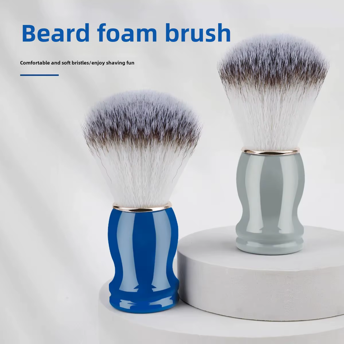 Brosse de rasage en poils de blaireau naturel pour hommes