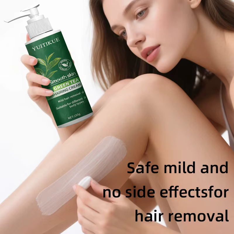 Baume dépilatoire au thé vert 150 g – Doux et non irritant