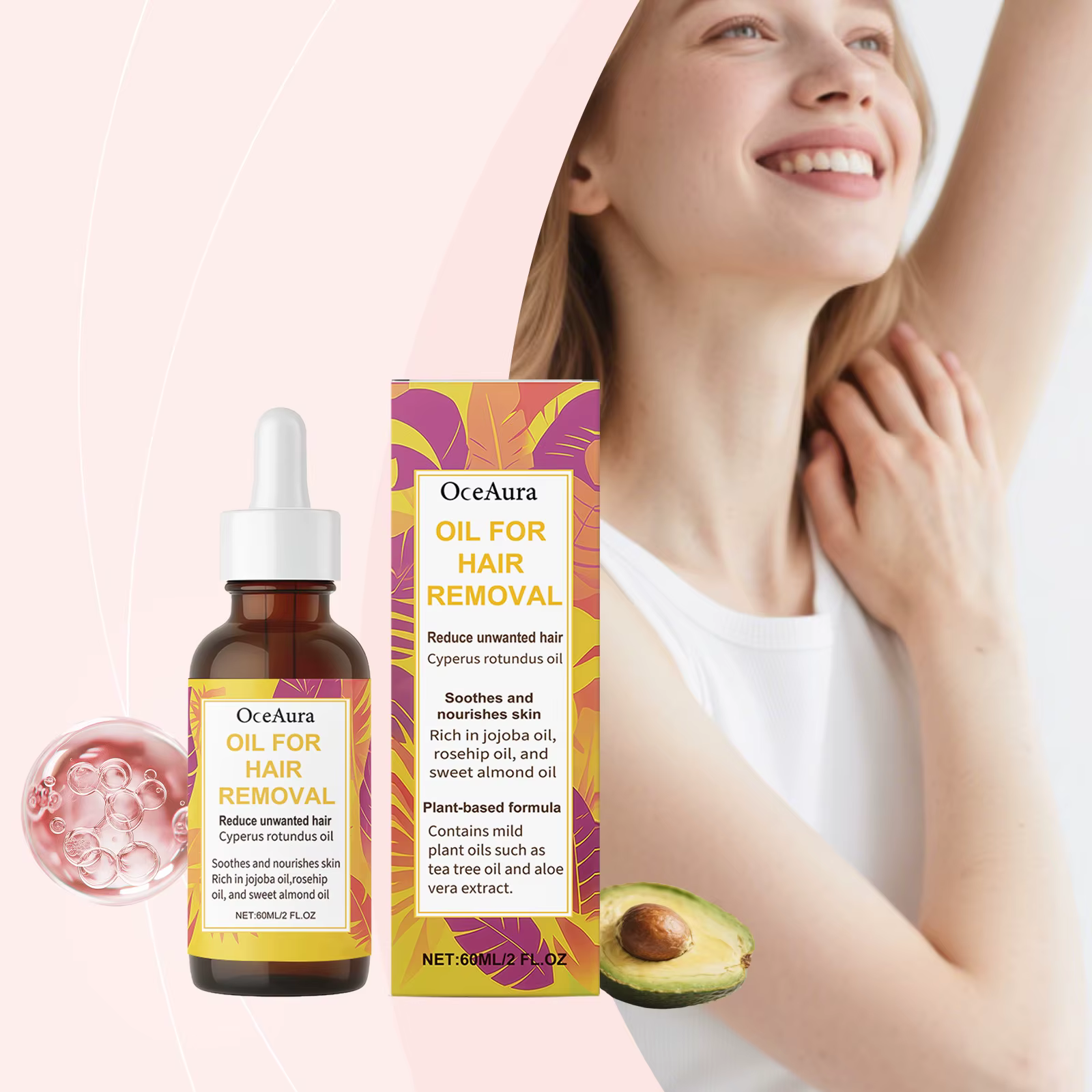 Huile Essentielle pour l'Épilation : Soin Doux et Nourrissant pour la Peau du Corps