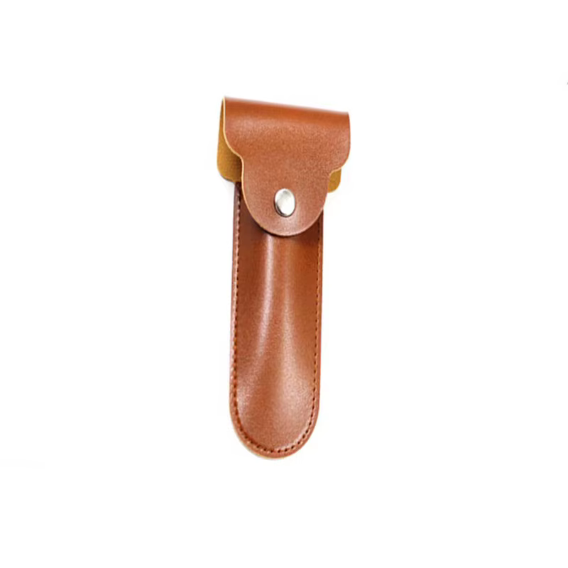 Étui de protection en cuir PU pour rasoir de sûreté à double tranchant