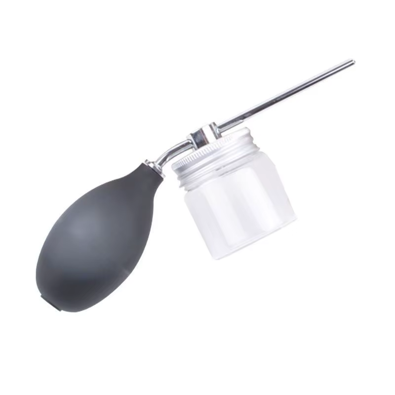 Bouteille de pulvérisation de poudre de Fiber de cheveux de barbier rechargeable