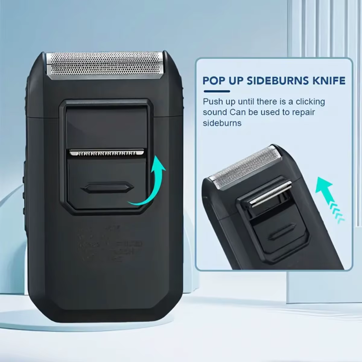 Homme barbe rasoir épilateur électrique 3D flottant tondeuse poitrine jambe cheveux portable