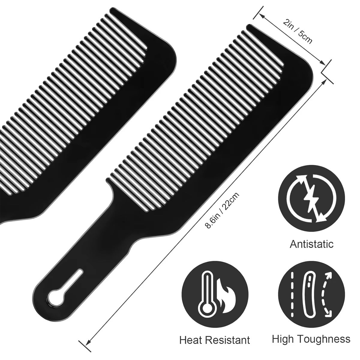 Peignes de tondeuse à dessus plat pour barbier