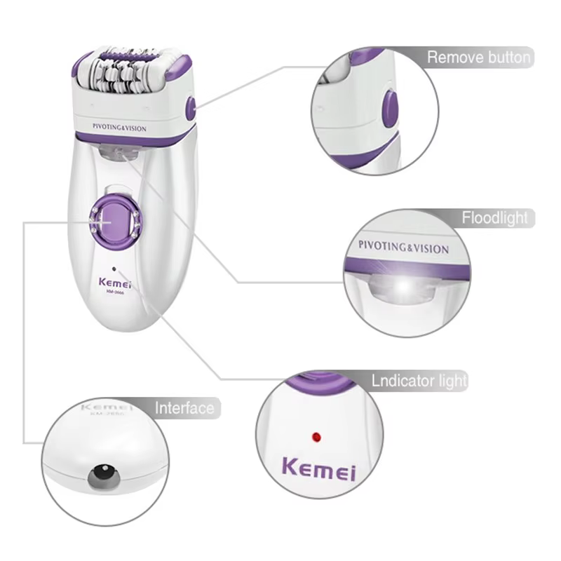 3in1 électrique femmes épilateur femme rasoir jambe corps épilation lèvre menton dépilatoire dame Bikini tondeuse