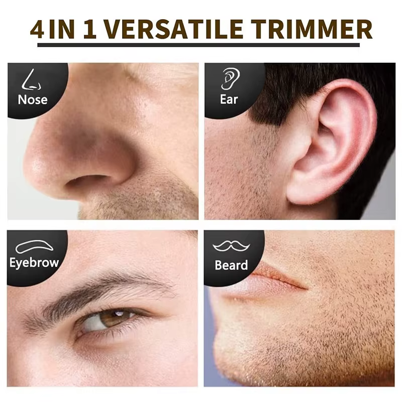 Tondeuse à Barbe Rechargeable 4 en 1 pour Homme