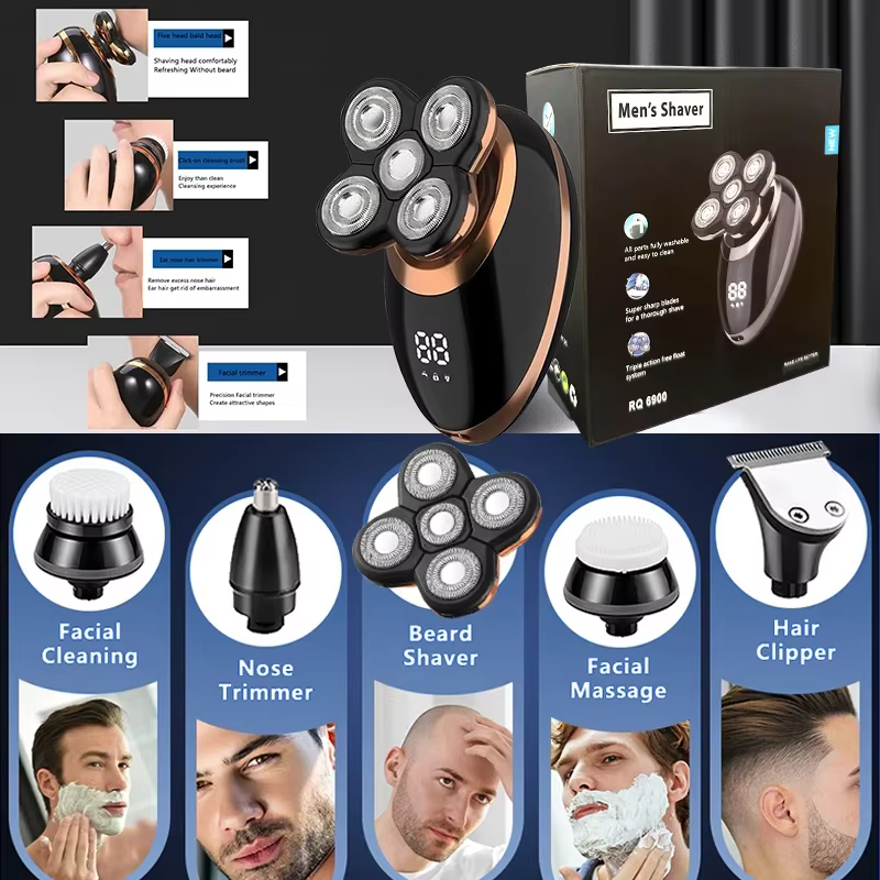Rasoir électrique 5 en 1 pour hommes