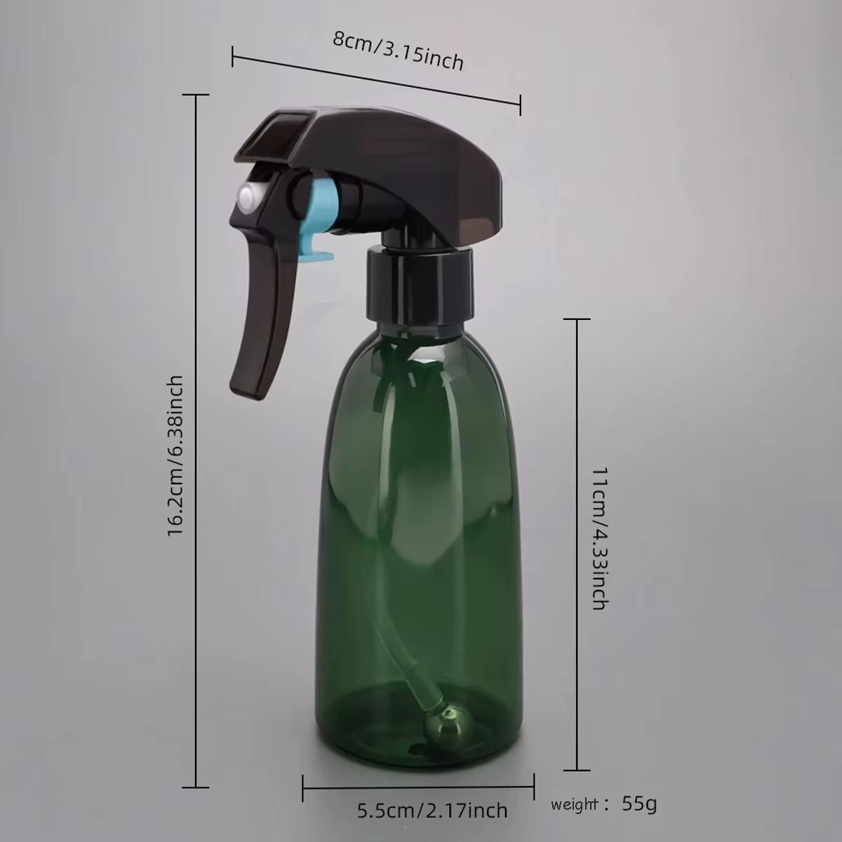 Pulvérisateur continu en plastique avec roulements à billes pour salon de coiffure