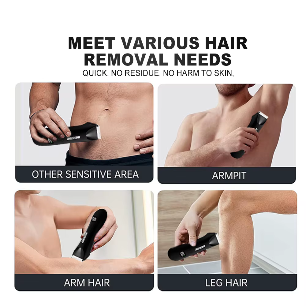 Tondeuse corps cheveux et poils pubiens pour hommes et femmes