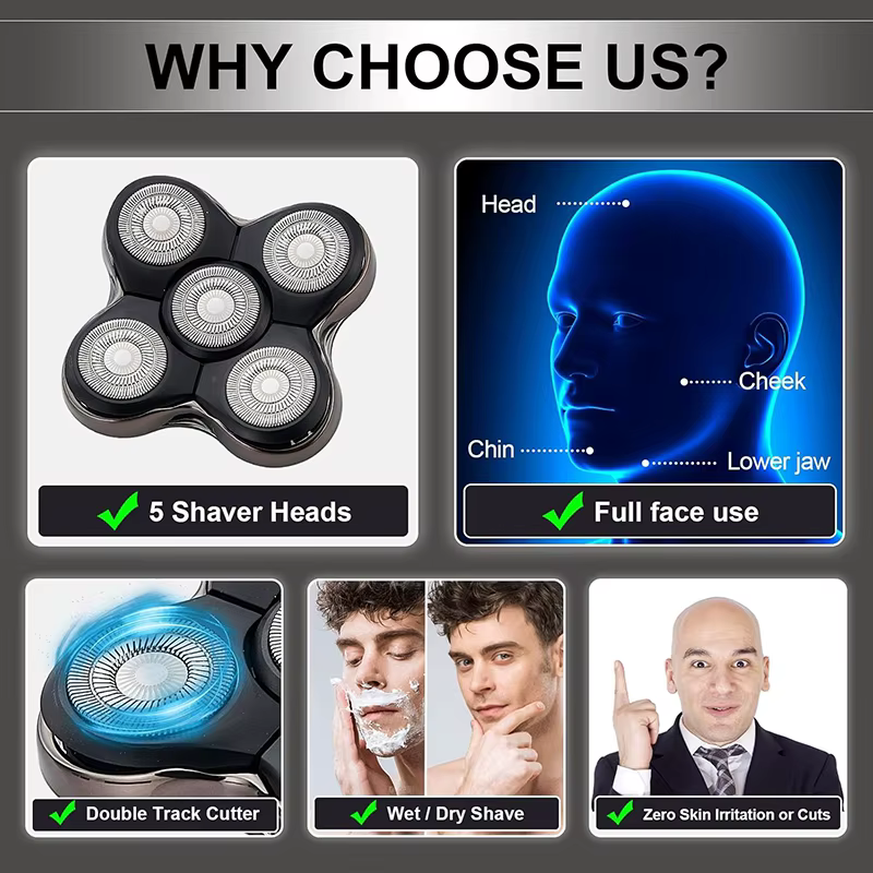 Lames de rasoir de rechange compatibles avec les rasoirs Remington Balder Pro Head modèle XR7120 XR7100/XR1600/RX7