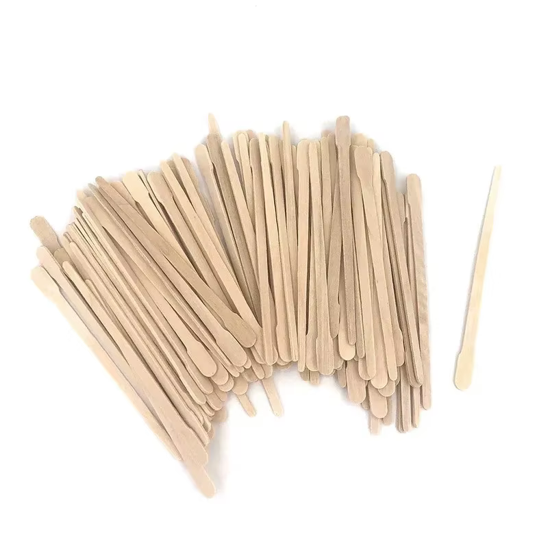 100/200/300/400/500 Pièces Bâtonnets de cire jetables en bois pour épilation