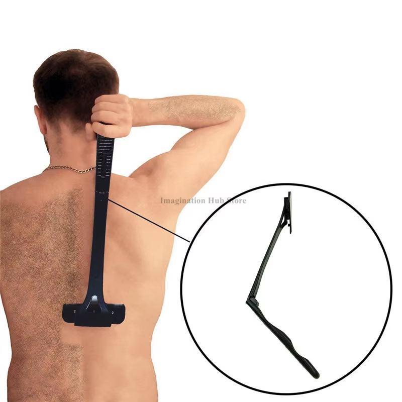 1 ensemble de rasoirs pliants à long manche pour le dos