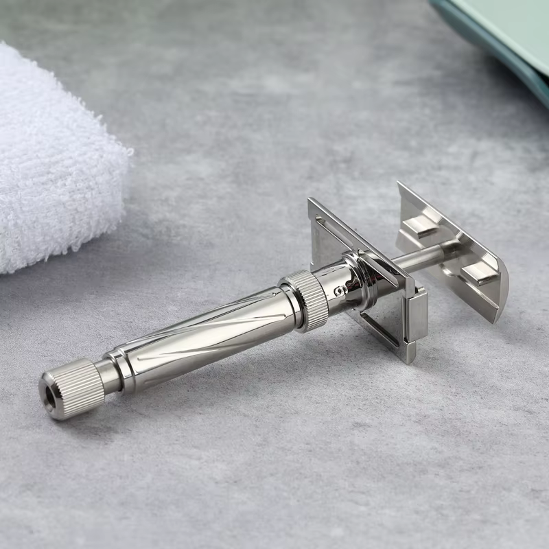 YAQI Ultima Rasoir de sécurité réglable en acier inoxydable pour hommes