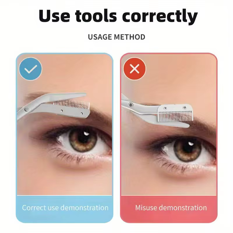 Ciseaux à sourcils pour hommes et femmes