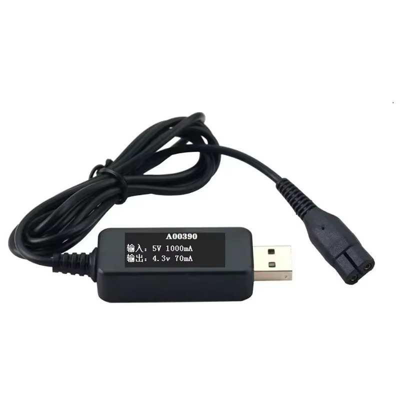 Câble de chargement USB 4.3V pour rasoir Philips A00390 One Blade QP2520 QG3340