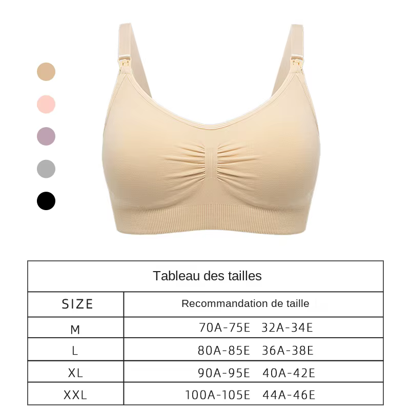 Soutien-gorge d'allaitement grande taille de haute qualité, sous-vêtements d'allaitement respirants pour femmes, soutien-gorge de maternité sans couture, Push Up