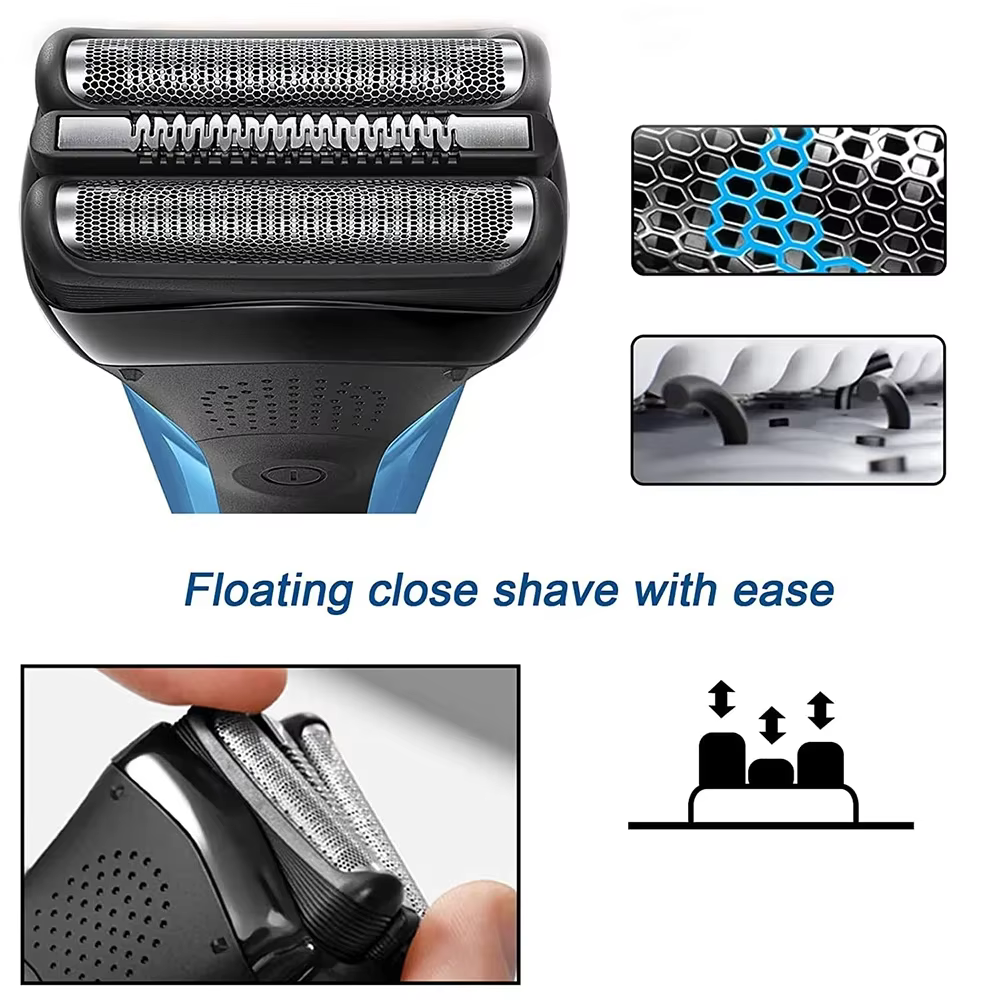 Accessoires de tête de rasoir électrique pour Braun Series 3