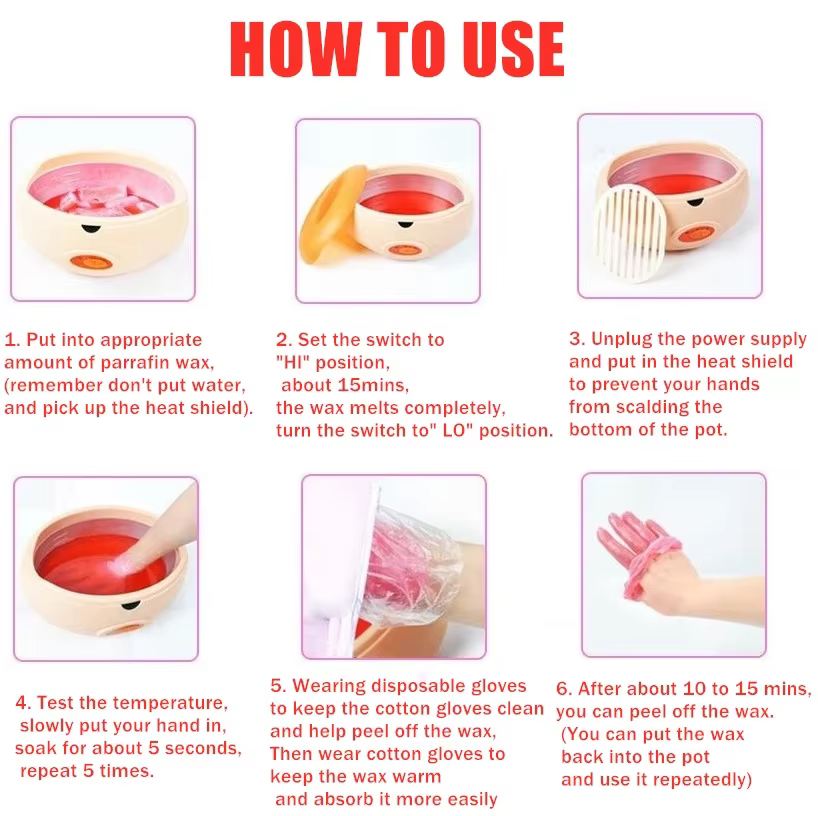 Kit de bain à la paraffine pour les mains et les pieds